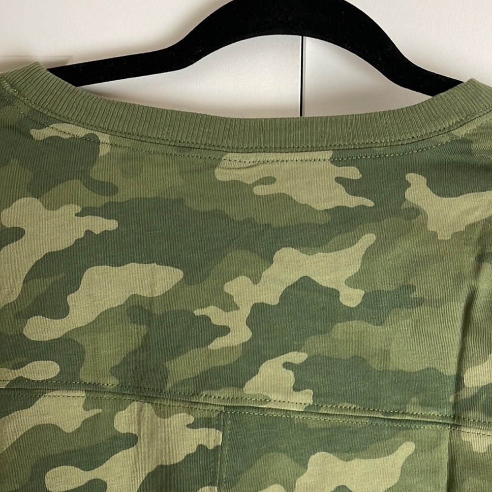 New Cute Old Navy Olive Camo Comfy T shirt Mini Dress Size XL - Picture 7 of 7
